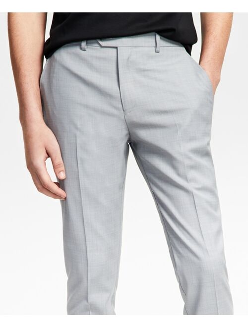Bar III Men's Slim-Fit Sharkskin Suit Pants, Created for Macy's