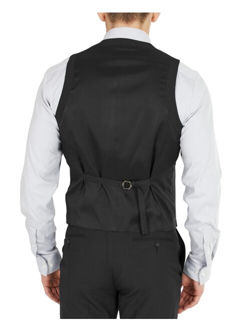 BAR III Men's Slim-Fit Solid Wool Suit Vest, Created for Macy's