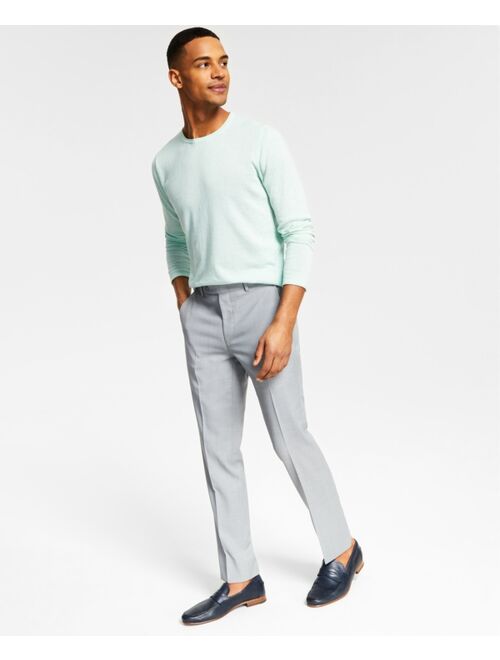 Bar III Men's Skinny-Fit Sharkskin Suit Pants, Created for Macy's