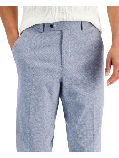 Alfani Men's Slim-Fit Seersucker Check Suit Separate Pants, Created For Macy's