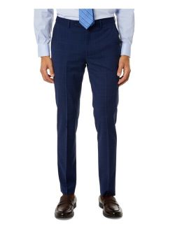 Men's Skinny-Fit Stretch Plaid Suit Separate Pants, Created for Macy's
