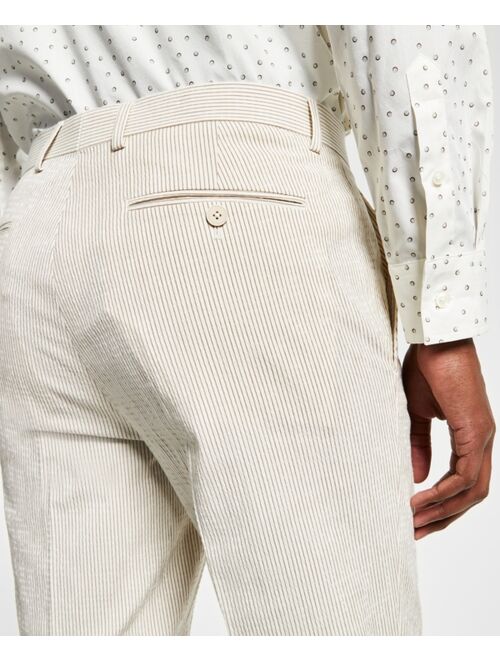 Alfani Men's Slim-Fit Seersucker Stripe Suit Pants, Created for Macy's