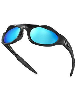 Hifot Kids Polarized Sunglasses For Boys Girls Childrens UV 400 Protection Rubble Flexible Outdoor Beach Eyewear Sport Sunglasses 