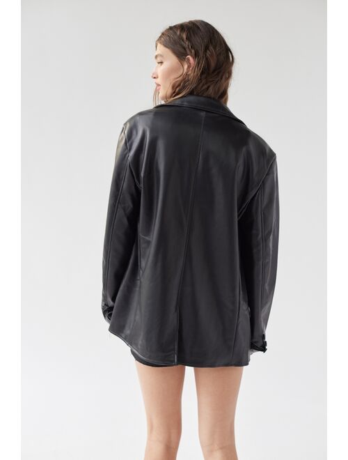 Buy Urban Outfitters UO Jules Faux Leather Blazer online | Topofstyle