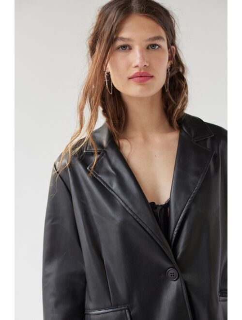 Urban Outfitters UO Jules Faux Leather Blazer