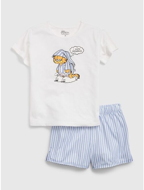 GapKids | Garfield 100% Recycled PJ Shorts Set