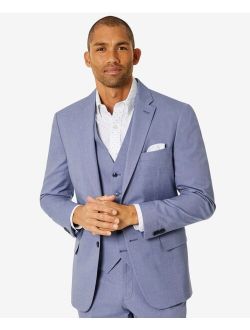 Men's Modern-Fit TH Flex Stretch Chambray Suit Separate Jacket