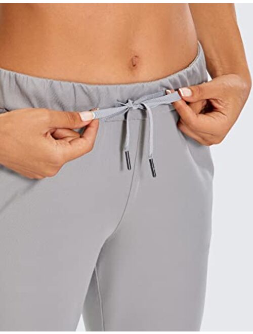 CRZ YOGA Womens 4-Way Stretch Travel Casual 7/8 Ankle Pants 27.5" Sweatpants Lounge Outdoor Workout Athletic Pockets Trousers