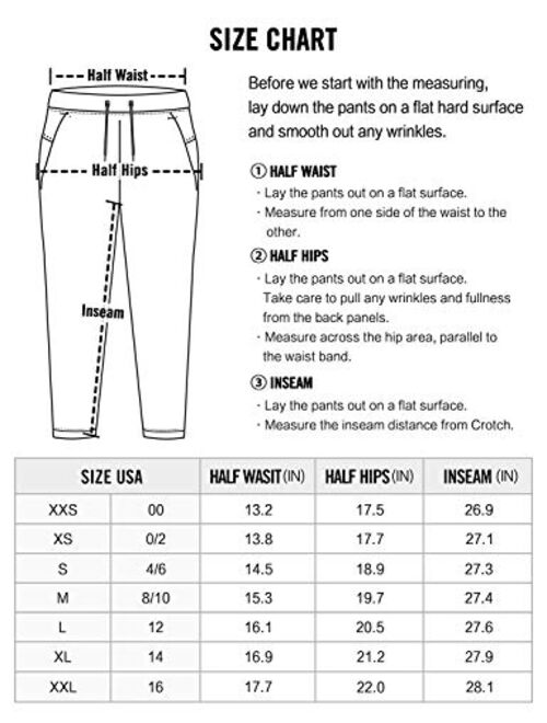 CRZ YOGA Womens 4-Way Stretch Travel Casual 7/8 Ankle Pants 27.5" Sweatpants Lounge Outdoor Workout Athletic Pockets Trousers