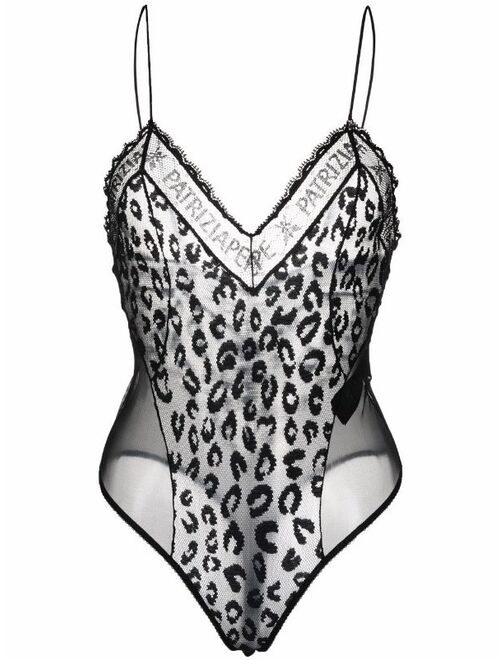 Patrizia Pepe leopard-print bodysuit