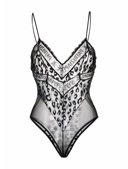 Patrizia Pepe leopard-print bodysuit