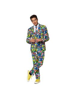 Slim-Fit Super Mario Suit & Tie Set