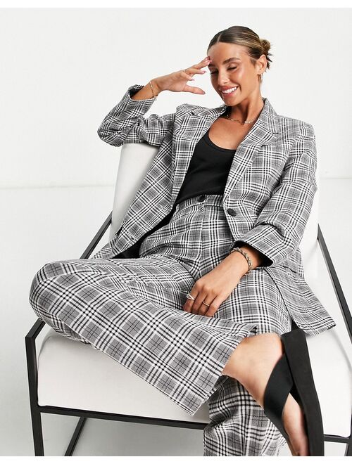 ASOS DESIGN Mix & Match suit blazer in gray check