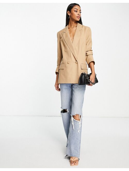 ASOS DESIGN perfect blazer in camel