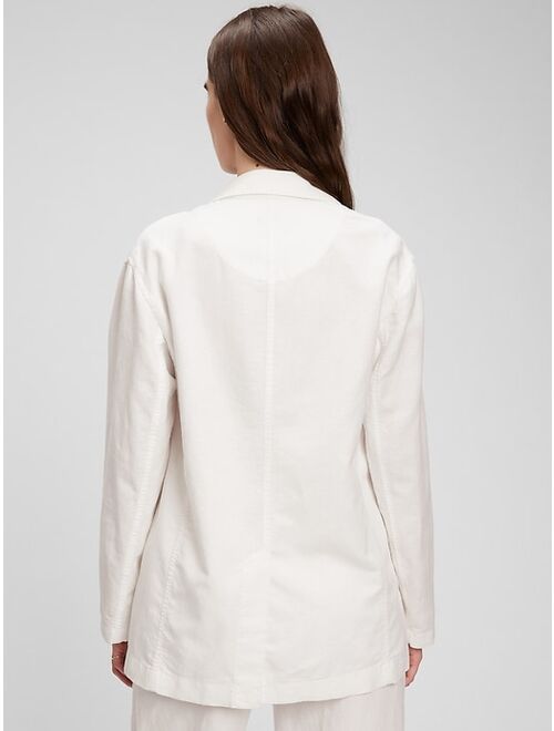 Gap Linen-Cotton Oversized Blazer