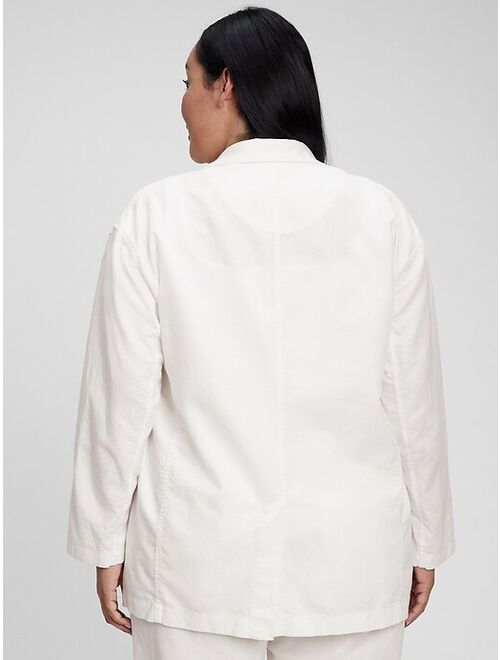 Gap Linen-Cotton Oversized Blazer