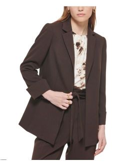 Collared Open-Front Jacket
