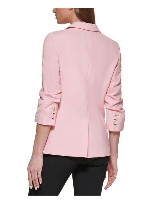 DKNY Women's Madison Ruched-Sleeve Jacket