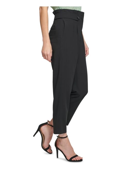 DKNY Women's Two-Button-Tab Ankle Pants