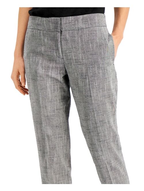 Kasper Women's Cross-Dyed Slim-Fit Pants