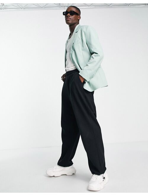 Bershka two button blazer in mint