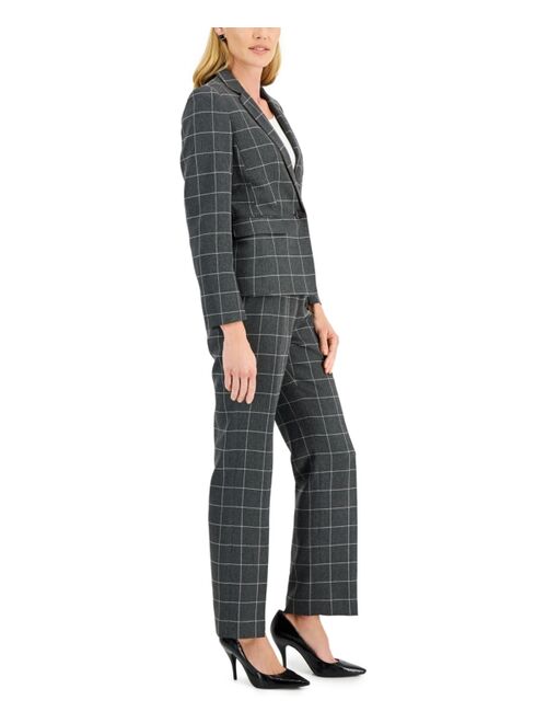 Le Suit Plaid Pantsuit, Regular & Petite Sizes