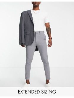 super skinny smart pants in gray