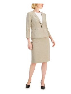 Women's 3/4-Sleeve Midi Skirt Suit