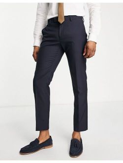 skinny suit pants in navy
