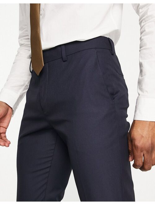 River Island skinny suit pants in navy