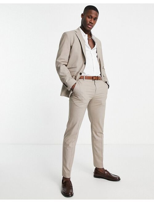 Selected Homme slim fit suit pants in sand