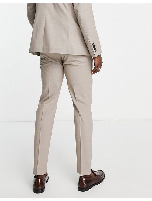 Selected Homme slim fit suit pants in sand