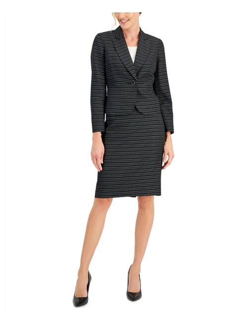 Le Suit Striped Skirt Suit, Regular & Petite Sizes