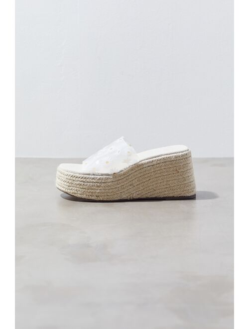 Urban Outfitters UO Solano Daisy Espadrille Wedge