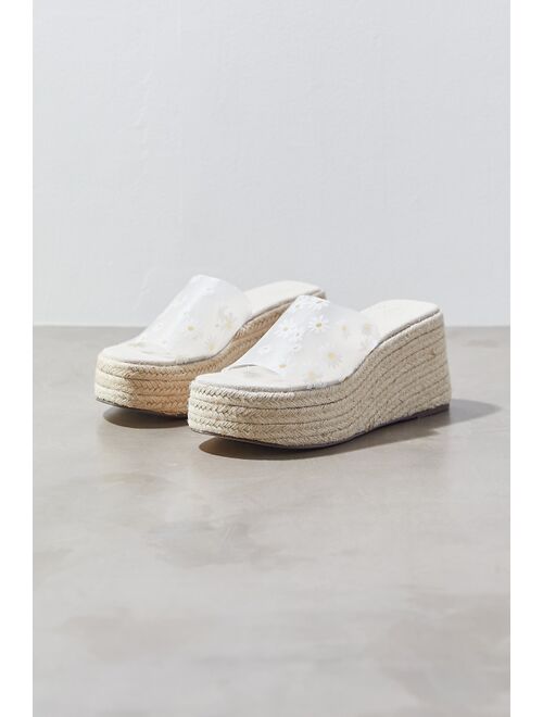 Urban Outfitters UO Solano Daisy Espadrille Wedge