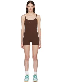 Brown Cotton Jumpsuit