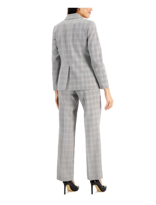 Le Suit Printed Notch-Collar Pantsuit, Regular & Petite Sizes