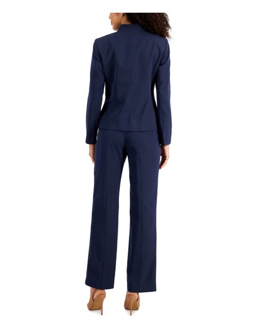 Le Suit Dotted Collarless Pantsuit, Regular & Petite Sizes