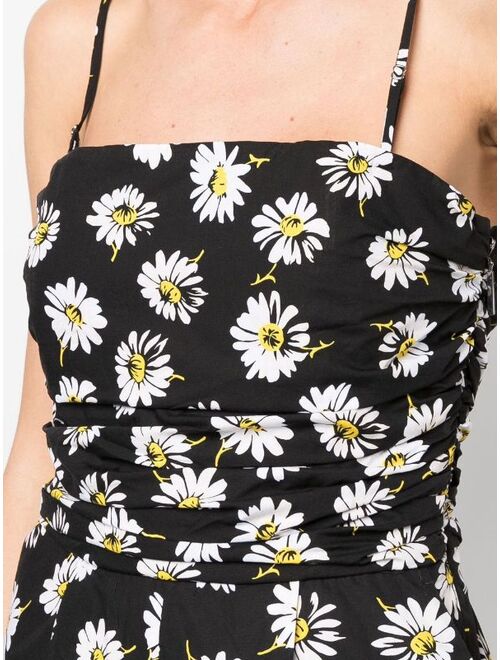 MSGM floral-print cotton jumpsuit