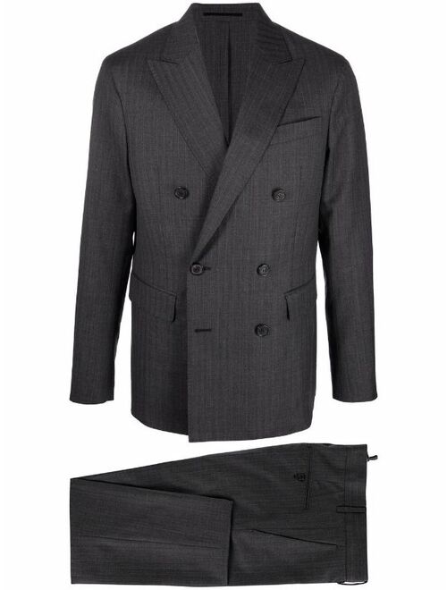 Dsquared2 double-breasted checked suit