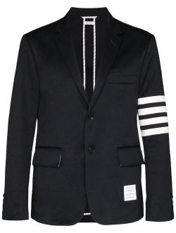 unconstructed 4-Bar single-breasted blazer