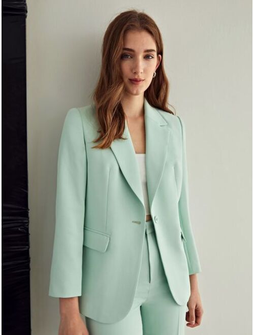 MOTF Premium Structured Single Button Blazer