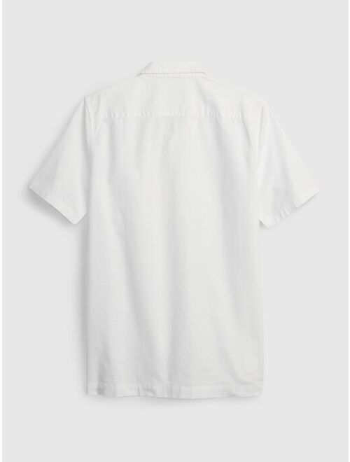 Gap Teen Cotton Short Sleeve Oxford Shirt