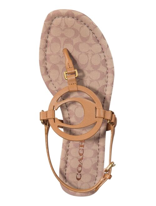COACH Women's Jeri Leather Sandals