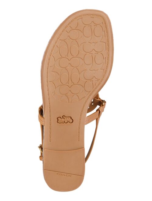 COACH Women's Jeri Leather Sandals