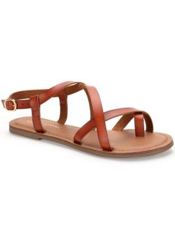 Roxxie Asymetrical Flat Sandals, Created For Macy's
