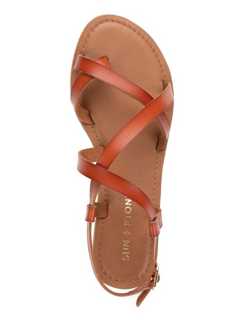 Sun + Stone Roxxie Asymetrical Flat Sandals, Created For Macy's