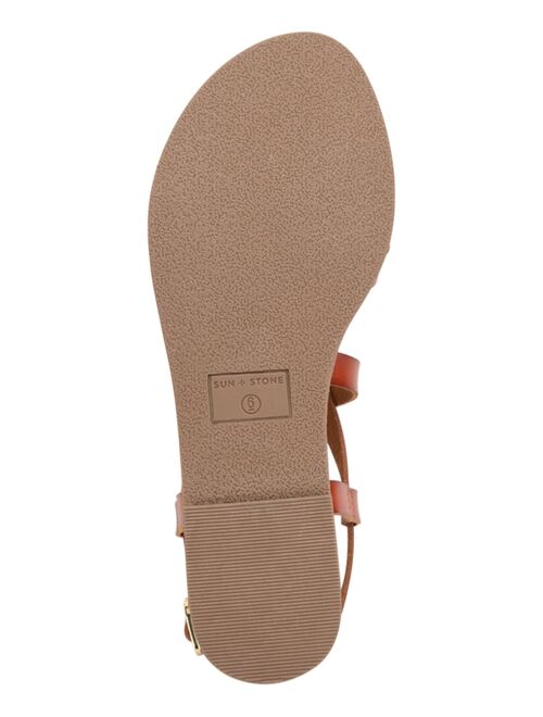Sun + Stone Roxxie Asymetrical Flat Sandals, Created For Macy's