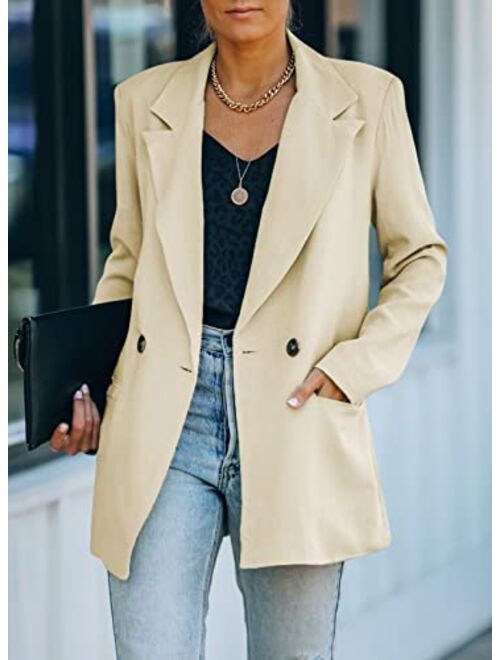 FARYSAYS Womens Casual Office Blazer Jackets Front Open Cardigan Work Suit