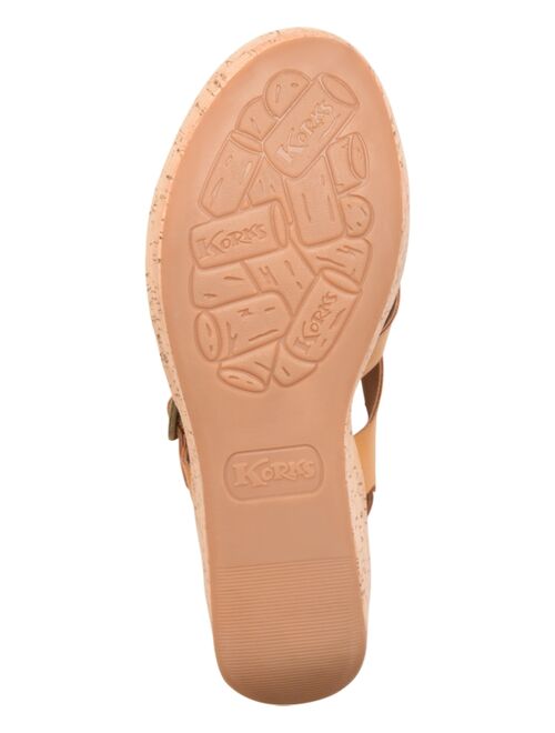 KORKS Women's Nova Comfort Wedge Sandals